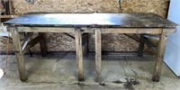 Wooden Work Bench 92.5"x33"x37"T