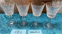 353 - 4 PIECES WATERFORD CRYSTAL STEMWARE (H86)