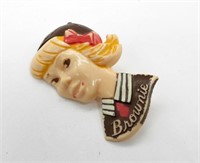 Vintage Girl Scouts Brownie Pin