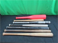 6 softball baseball bats 1 play bat