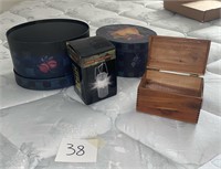 Lantern and Decorative Storage Boxes