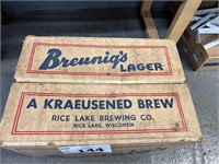 VTG. RICE LAKE BREUNIG'S BEER BOX