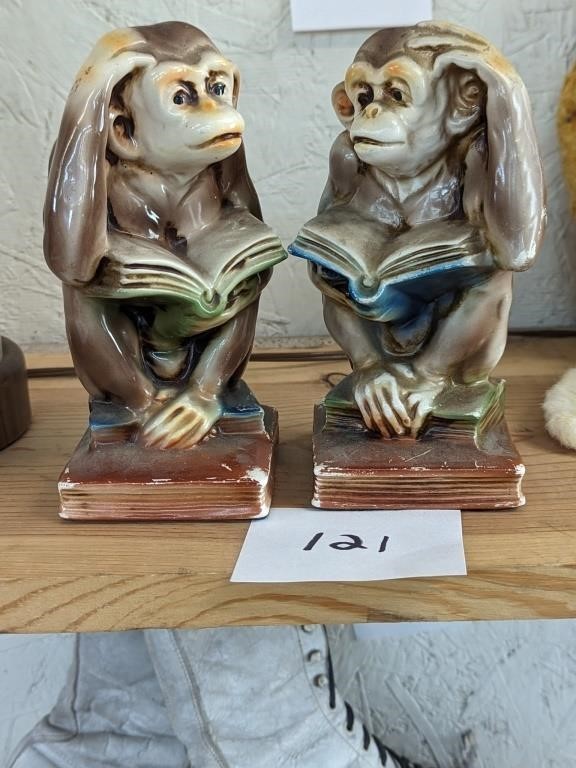 Monkey Bookends