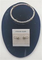 Sterling Bracelet & Earring Set