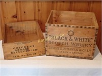 Two Wooden Crates