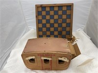 Wells Fargo Stagecoach Box & Checker Board