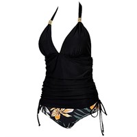 $60 SUUKSESS Women Halter Tankini Bathing Suits