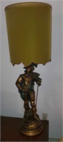 Vintage 50” Figural French Statue Vendome Lamp