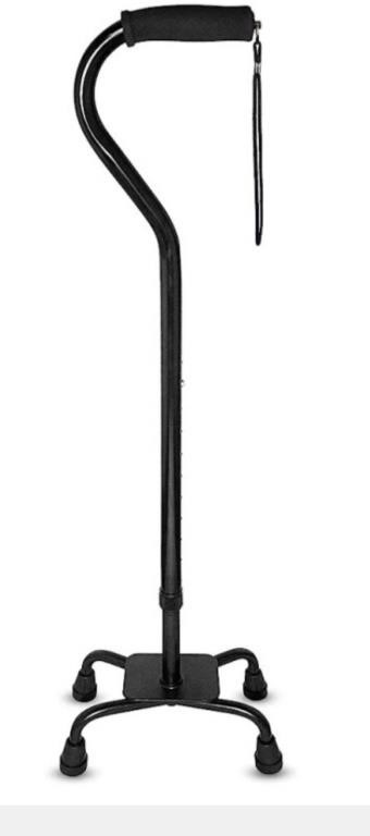 RMS Quad Cane - Adjustable Walking Cane with A