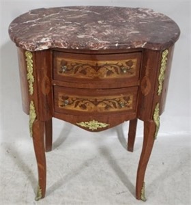 French marble top stand w/ ormolu