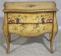 Decorative 2 drawer painted chest
