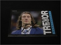 Trevor Lawrence Signed Trading Card RCA COA