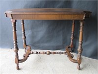 Antique Walnut Carved Hall Table 30"H x 36"W x 18"