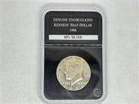 Genuine Uncirculated Kennedy Half Dollar 40% 1966