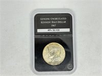 Genuine Uncirculated Kennedy Half Dollar 40% 1967