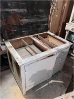 Wooden cupboard, no top, project piece