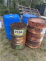 2 Steel & 2 Plastic Barrels