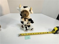 Boyds Cow Plush on Stand