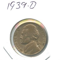 1939-D Jefferson Nickel