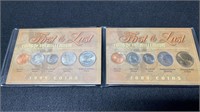 First & Last Coins Of The Millennium 1999 & 2000