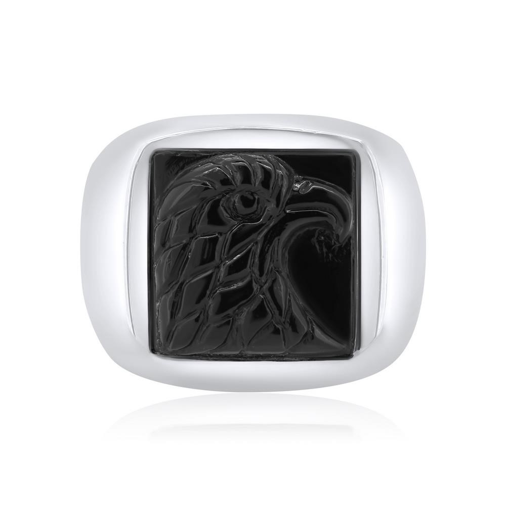 JOHN HARDY EAGLE ONYX RING