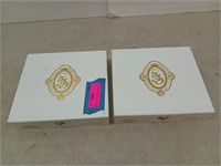 2 Victor Sinclair wooden cigar boxes