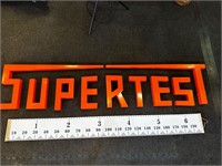7ft x 18” Metal Supertest Letters Display