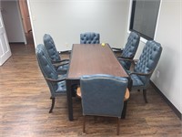 Conference Table  & 6 chairs (6 ft x 36" Wide)