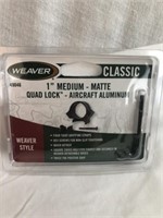 Weaver classic 1 inch scope rings new in package