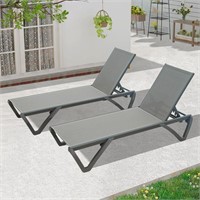 Domi Outdoor Chaise Lounge Set of 2,Pool Lounge