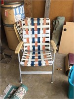 woven seat lawn chair
