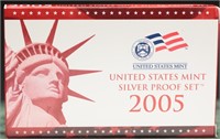 2005 US Mint 11 Coin Silver Proof Sets (2)