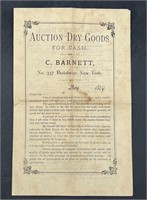 1879 AUCTION ADVERTISEMENT PAMPHLET