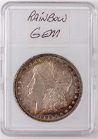 Coin 1896 Morgan Silver Dollar in Almost Unc.