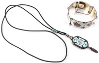 Jewelry Sterling Vintage Bracelet and Locket