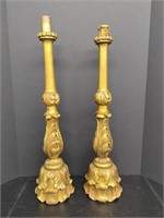 Wood Candle Sticks