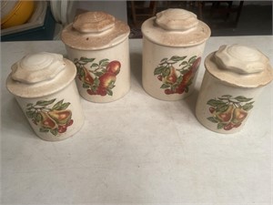 Fruit canister set -, some chips