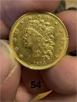 1834 Classic Head US $5 Gold Coin