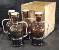 Meuler Sceshluer Pop Top Growlers in Crate