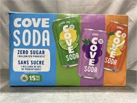 Cove Soda 15 Pack (missing 3, Bb 2024/aug/18)