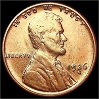 1926-S RED Wheat Cent CHOICE AU