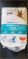 DISPOSABLE WRAP FOR MALE DOGS