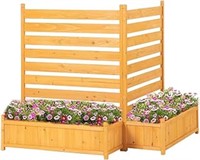 Fortuno Air Conditioner Fence Outdoor Wood