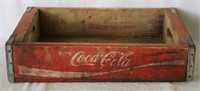 1976 Coca Cola Coke Wooden Bottle Crate