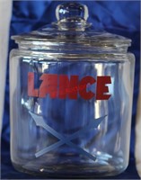 Vintage-style Lance Glass Counter-top Jar w/ Lid
