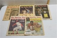 4 Vintage Sporting News Newspapers- 1966