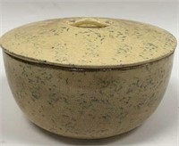Large Vintage Ceramic Bowl with Lid