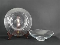 (2) Glass Fruit Bowls