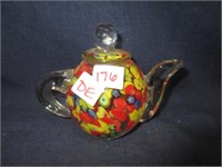 decorative glass teapot