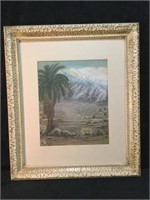 Palm Springs Water Color Signed By Artist